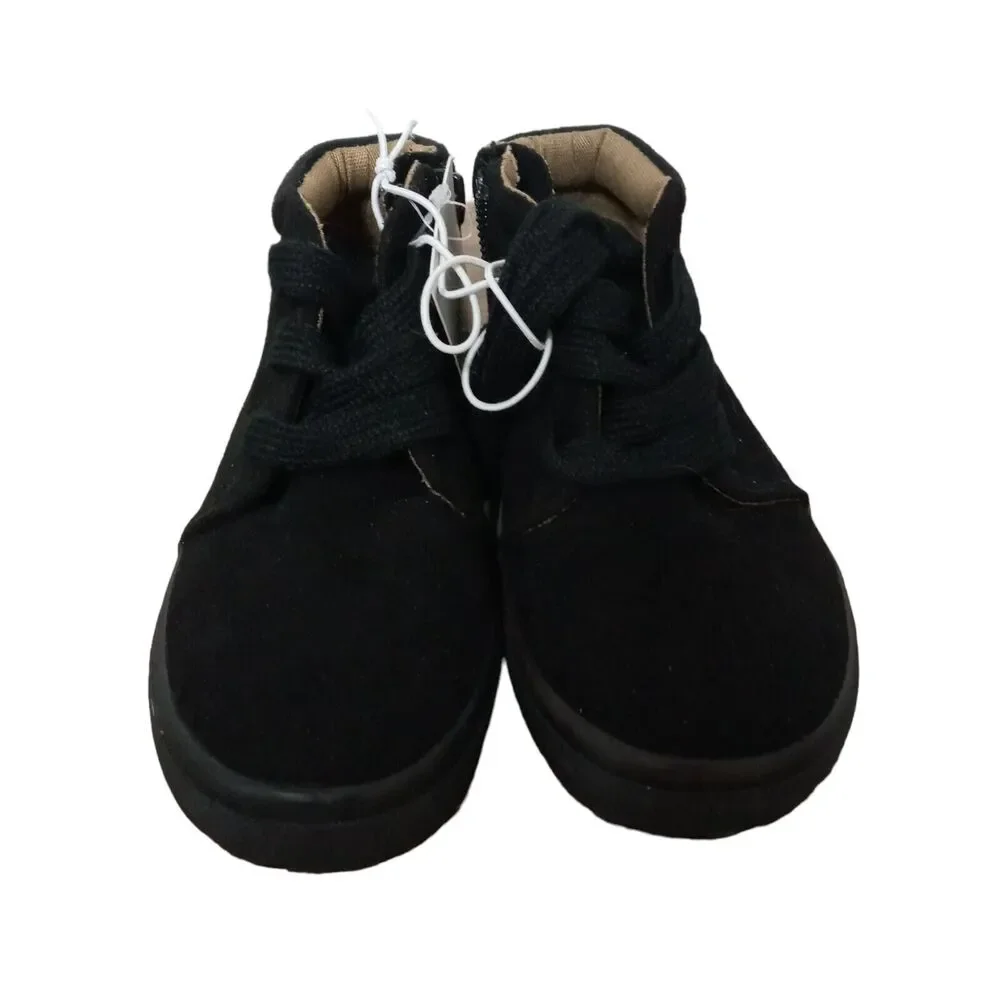 Cat Jack Toddler Boys Size 8 Black Mid Top Sneakers Boots Dress Casual Shoes